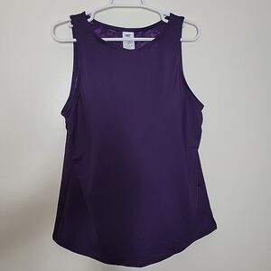 Lands' End Women's Purple Racerback Swim Tank, 18